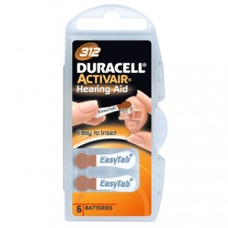 Duracell A312/DA312/ZL312 | Zinc air cells | 6 pc(s)