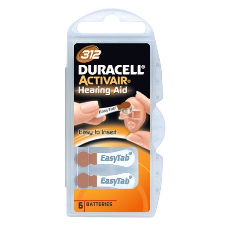 Duracell A312/DA312/ZL312 | Zinc air cells | 6 pc(s)