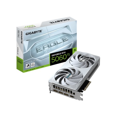 Gigabyte GeForce RTX 5060 Ti EAGLE OC ICE 16G | NVIDIA | 16 GB | GeForce RTX 5060 Ti | GDDR7 | HDMI ports quantity 1 | PCI-E 5.0