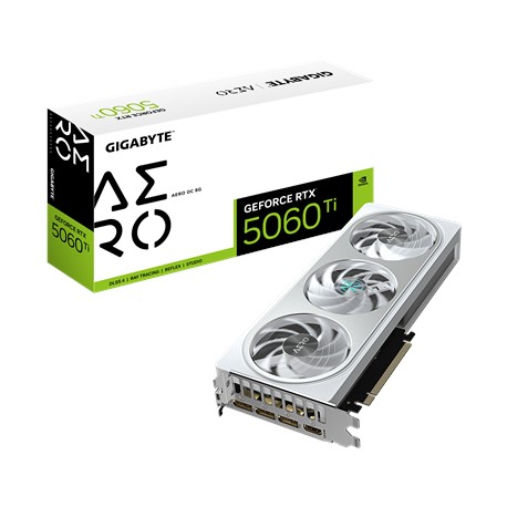 Gigabyte GeForce RTX 5060 Ti AERO OC 8G | NVIDIA | 8 GB | GeForce RTX™5060 Ti | GDDR7 | HDMI ports quantity 1 | PCI-E 5.0