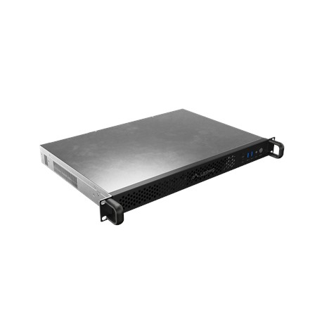 Lanberg Rackmount server chassis ITX 300/10 19"/1U | SC01-3001-10B | Black