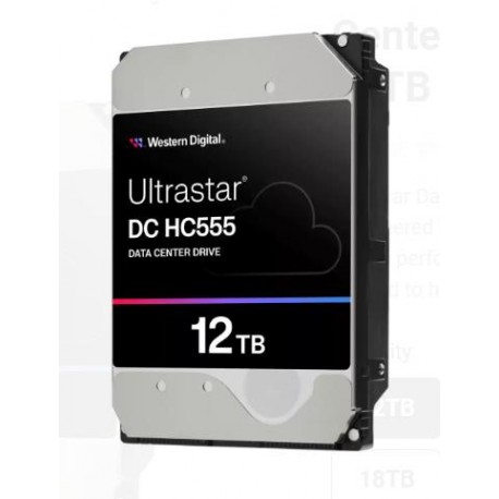 HDD|WESTERN DIGITAL ULTRASTAR|Ultrastar DC HC555|12TB|512 MB|7200 rpm|3,5"|0B48720