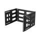Lanberg Folding Bracket Wall-mount 19" 6U | FB01-5406-10B | Black