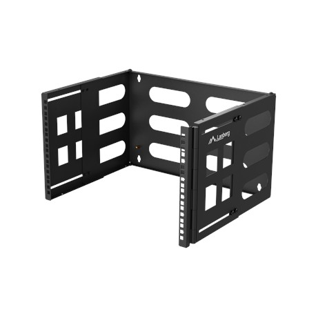 Lanberg Folding Bracket Wall-mount 19" 6U | FB01-5406-10B | Black