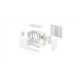 Deepcool Case | CG330 3F WH | White | Micro ATX | Power supply included No