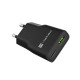 Natec Ribera USB Charger Gan Slim USB 1X USB-A + 1X USB-C 20W | NUC-2377