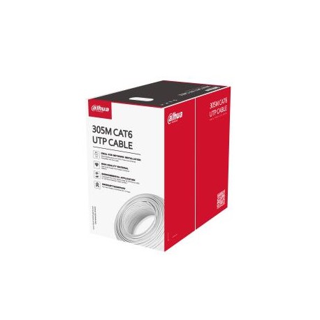 CABLE CAT6 UTP 305M WHITE/PFM923I-6UN-C DAHUA