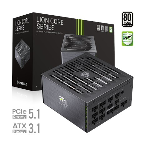 Gamemax PSU | LION CORE 1200P | 1200 W | Platinum | Full Modular