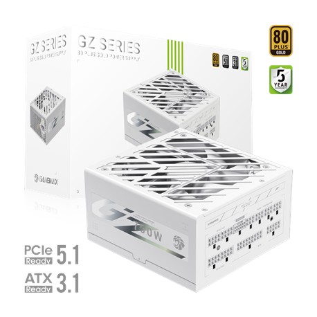Gamemax PSU | GZ 750G WH | 750 W | Gold | Full Modular | White