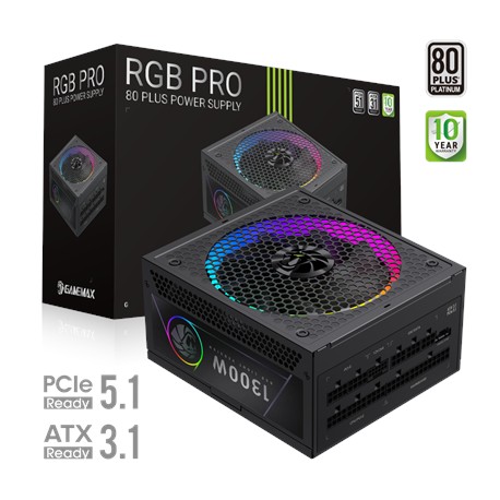 Gamemax PSU | RGB PRO 1300P | 1300 W | Platinum | Full Modular