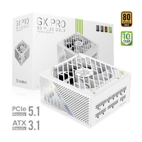 Gamemax PSU | GX PRO 1250G WH | 1250 W | Gold | Full Modular | White