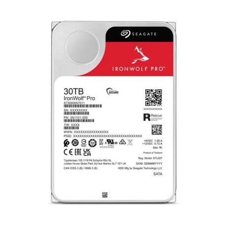 HDD|SEAGATE|IronWolf Pro|30TB|512 MB|7200 rpm|3,5"|ST30000NT011