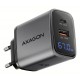 MOBILE CHARGER WALL USB 67W/GAN 2PORT ACU-PQ67D AXAGON