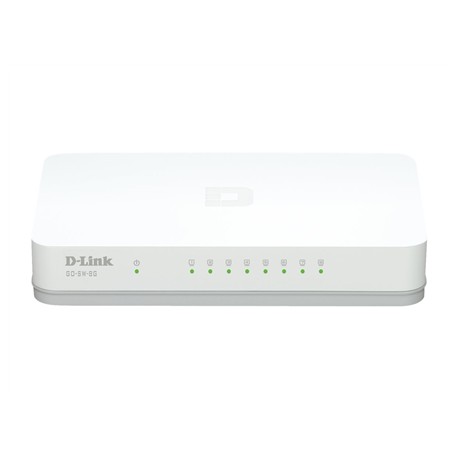 D-Link | Switch | GO-SW-8G/E | Unmanaged | Desktop | Gigabit Ethernet (copper) ports quantity 8