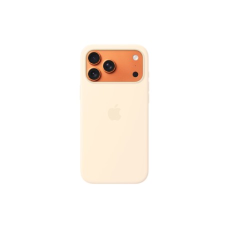 Apple iPhone 17 Pro Max Silicone Case with MagSafe – Vanilla | Apple