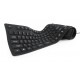 KEYBOARD FLEXIBLE USB ENG/BLACK KB-109F-B GEMBIRD