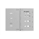 Lanberg Folding Bracket Wall-mount 19" 8U 497x400/240, Grey | Lanberg