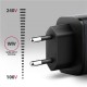AXAGON ACU-PQ67D GaN Wall charger 67W, USB-A + USB-C, PD3.0/PPS/QC4+/SF, Black