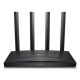 Wireless Router|TP-LINK|Wireless Router|1500 Mbps|Wi-Fi 6|1 WAN|3x10/100/1000M|Number of antennas 4|ARCHERAX17