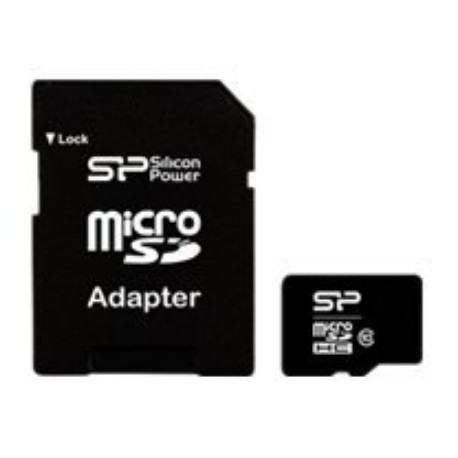 Silicon Power | 8 GB | MicroSDHC | Flash memory class 10 | SD adapter