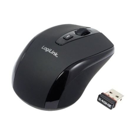 Logilink | Maus optisch Funk 2.4 GHz | wireless | 2.4GH wireless mini mouse with autolink | Black