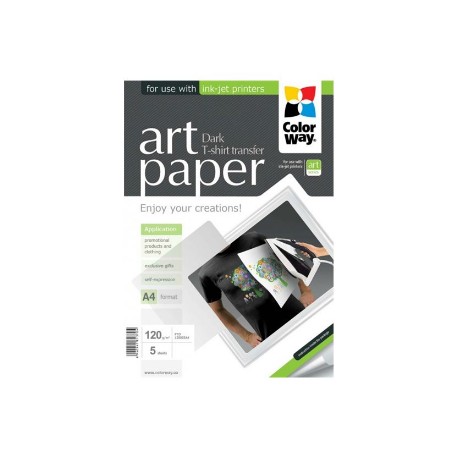 ART T-shirt transfer (dark) | Photo Paper | 120 g/m² | A4 | A4