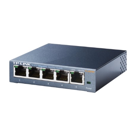 TP-LINK | Switch | TL-SG105 | Unmanaged | Desktop | Gigabit Ethernet (copper) ports quantity 5 | Power supply type External | 24