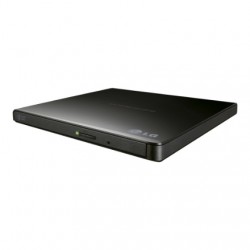 H.L Data Storage | Ultra Slim Portable DVD-Writer | GP57EB40 | Interface USB 2.0 | DVD±R/RW | CD read speed 24 x | CD write spee