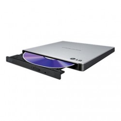 H.L Data Storage | Ultra Slim Portable DVD-Writer | GP57ES40 | Interface USB 2.0 | DVD±R/RW | CD read speed 24 x | CD write spee