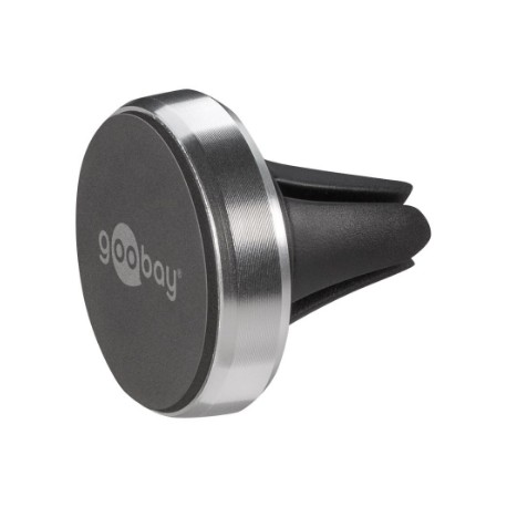 Goobay | Magnetic mount Metal Slim Design for smartphones (35mm) | 38685 | Black/Silver | Magnetic holder is suitable for almost