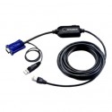 Aten USB VGA KVM Adapter (5M Cable) | Aten | USB VGA KVM Adapter | KA7970-AX | 1 x RJ-45 Male with 4.5m Cat 5, 1 x USB Type A Ma