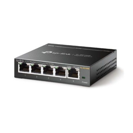 TP-LINK | Switch | TL-SG105E | Web managed | Wall mountable | Gigabit Ethernet (copper) ports quantity 5 | Power supply type Ext