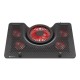 GENESIS Laptop cooling pad, OXID 550 15.6-17.3 5 FANS, LED LIGHT, 1 USB | Genesis | Laptop cooling pad, OXID 550 | Black | 400 x
