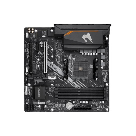 Gigabyte | B550M AORUS ELITE 1.0 | Processor family AMD | Processor socket AM4 | DDR4 DIMM | Memory slots 4 | Number of SATA con