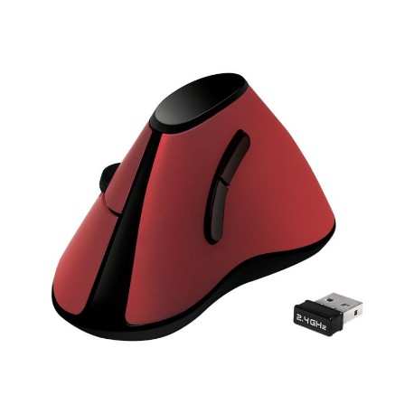 Logilink | Ergonomic Vertical Mouse | ID0159 | Wireless | Optical | Red