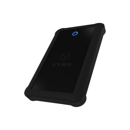 Raidsonic | ICY BOX | IB-233U3-B External enclosure for 2.5" SATA HDD/SSD with USB 3.0 interface and silicone protection sleeve 