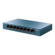 TP-LINK | 8-Port 10/100/1000Mbps Desktop Network Switch | LS108G | Unmanaged | Desktop | Power supply type External