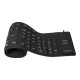 Logilink | Flexible waterproof Keyboard USB + PS/2 | ID0019A | Flexible keyboard | Wired | DE | Black