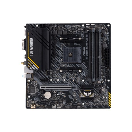 Asus | TUF GAMING A520M-PLUS | Processor family AMD | Processor socket AM4 | DDR4 | Memory slots 4 | Supported hard disk drive i