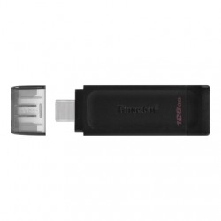 Kingston | USB Flash Drive | DataTraveler 70 | 128 GB | USB 3.2 Gen 1 Type-C | Black