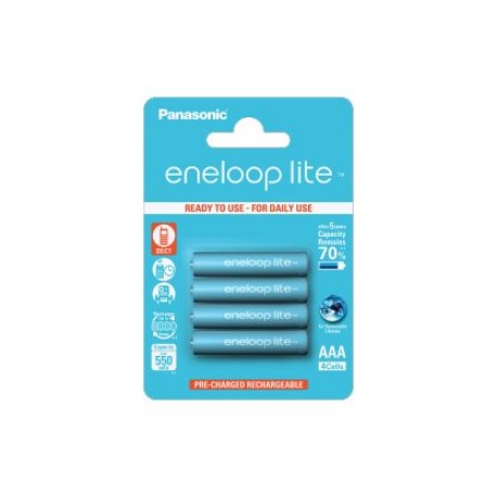 Panasonic | Rechargeable Batteries | ENELOOP Lite BK-4LCCE/4BE | AAA | 550 mAh | 4 pc(s)