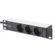 Digitus 10" Network Set, 6U cabinet, shelf, PDU, 8-port switch, CAT 6 patch panel, Grey | Digitus | Network Set | DN-10-SET-1