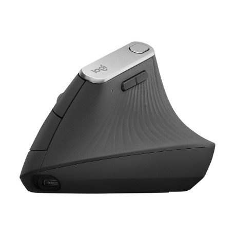Logitech | Ergonomic Mouse | MX VERTICAL | Wireless | USB, Bluetooth | Graphite