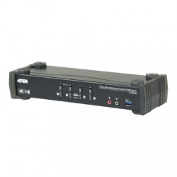 Aten | 4-Port USB3.0 4K DisplayPort KVMP Switch with Built-in MST Hub | CS1924M