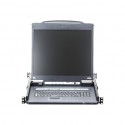 Aten 16-Port PS/2-USB VGA 19" LCD KVM over IP Switch with Daisy-Chain Port and USB Peripheral Support | CL5716IN