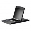 Aten 16-Port PS/2-USB VGA Dual Rail 19" LCD KVM Switch with Daisy-Chain Port and USB Peripheral Support | CL5816N
