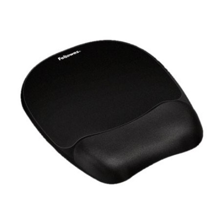 Fellowes | Mouse pad with wrist pillow | 202 x 235 x 25.4 mm | Black