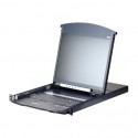 Aten | 16-Port Cat 5 Dual Rail 19" LCD KVM over IP Switch with Virtual Media | KL1116VNA-AG | 1 x USB Type-A Female