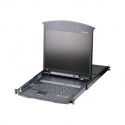 Aten | 16-Port Cat 5 Dual Rail 19" LCD KVM Switch with Daisy-Chain Port | KL1516AN-AXA-AG | 1 x USB Type-A Female