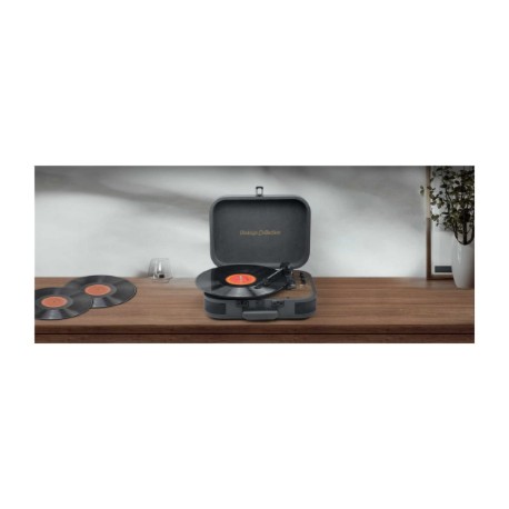 Muse Turntable Stereo System with Bluetooth Out | MT-207 DGB | 2x5 W | Bluetooth | Black/Brown